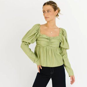 Zoco Work Day Puff Sleeve Top